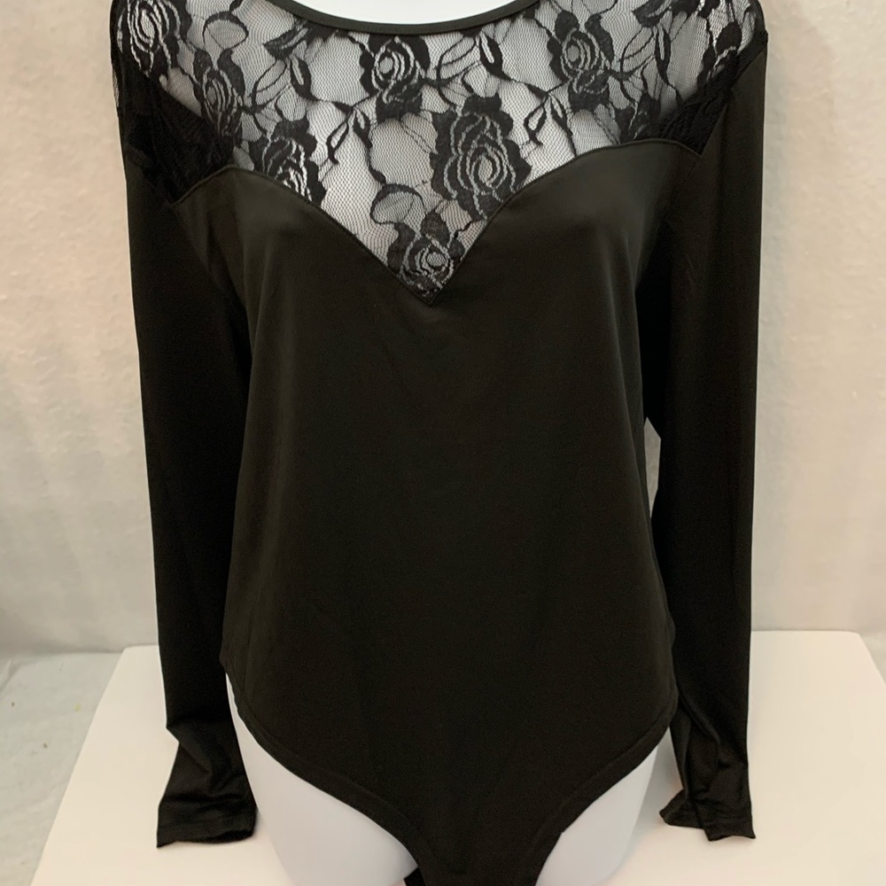 Shein curve long sleeve onesie.